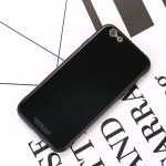 Wholesale iPhone 8 Plus / 7 Plus Tempered Glass Hybrid Case Cover (Black)